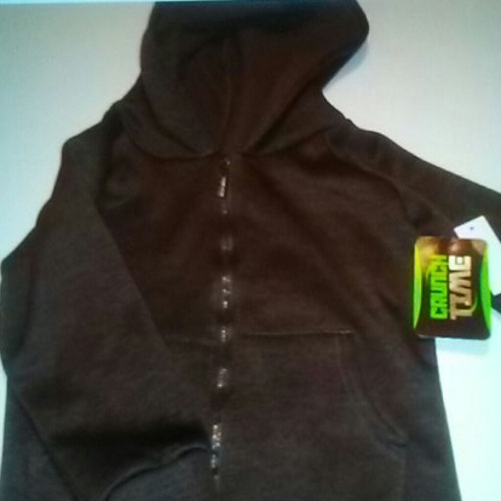Boys Gray zip hoodie Xs 4/5